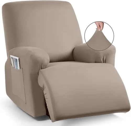 Vista 20 de TAOCOCO Fundas Elásticas para Sillones Reclinables de 3 Piezas Fundas Sólidas para Muebles Funda para Sillón Reclinable Fundas Deslizables
