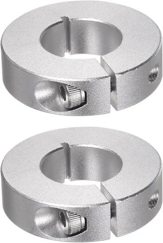 Vista 8 de HARFINGTON Collar de eje de 2 piezas de 0.236 in de diámetro de aleación de aluminio con tornillo dividido collares de abrazadera, 0.787 in