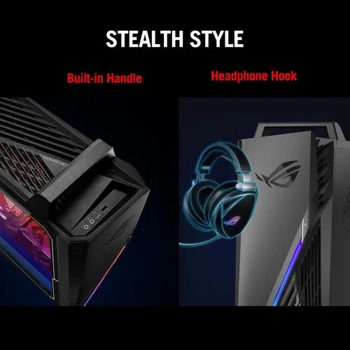 Vista 9 de ASUS ROG Strix G15 Gaming Desktop PC, Intel Core i7-12700F, GeForce RTX 3060 12GB, 16GB DDR4 RAM, 1TB PCIe 4.0 SSD, Windows 11 Home, G15CF-AB766