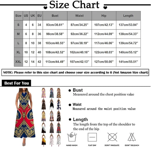 Vista 5 de AMXYFBK Vestidos para mujer, de verano, cuello redondo, sin mangas, estampado floral, acampanado, bohemio, con bolsillo
