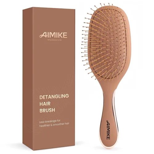 Vista 8 de AIMIKE Porcelia Cepillo desenredante para cabello fino, cepillo de pelo de Porcelia Qing
