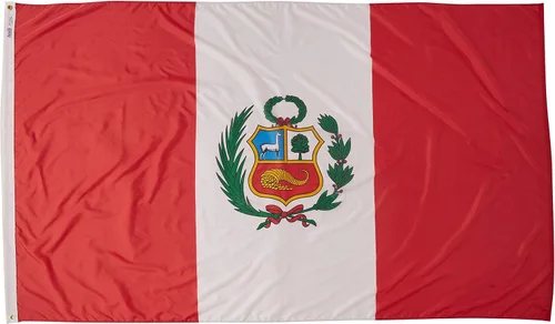 Vista 6 de Annin Flagmakers Bandera de Perú fabricada en Estados Unidos según las especificaciones oficiales de diseño de las Naciones Unidas, 2 x 3 pies