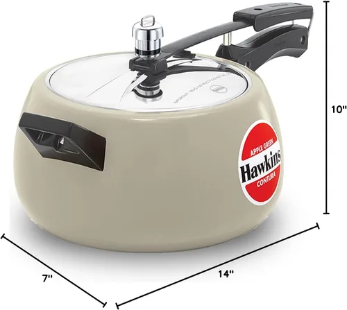 Vista 8 de Hawkins Olla a Presión Contura Recubierta Cerámica, 5 L, Verde Manzana