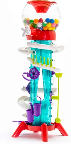 Vista 3 de Thames & Kosmos Gumball Machine Maker Lab - Máquina expendedora de bolas de chicle que hace trucos y acrobacias, instrucciones en 2 idiomas