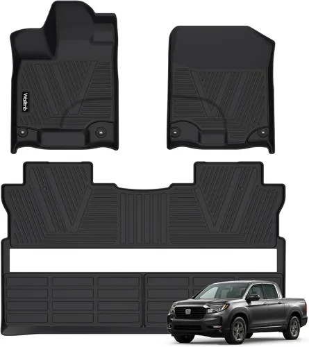 Vista 125 de Tapetes de piso para todo clima y forro de carga con respaldo para Chevrolet Suburban de 7 asientos 2021-2025 / GMC Yukon XL de 7 asientos