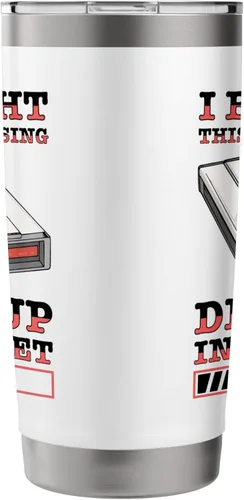 Vista 4 de 90s Nostalgia Retro 90s Dial Up Internet Vintage Stainless Steel Insulated Tumbler