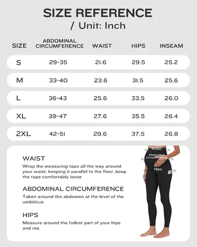 Vista 6 de WHOUARE Leggings de maternidad sobre el vientre con bolsillos para mujer, cintura alta, entrenamiento, pantalones de yoga