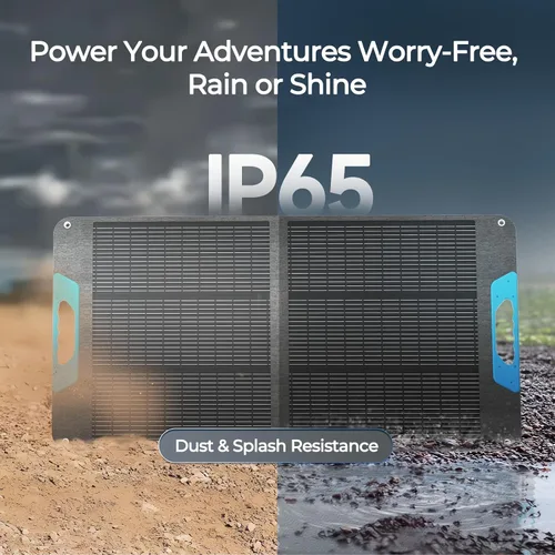 Vista 8 de RENOGY REGO Panel solar portátil de 100 W, paneles solares Renogy IP65 impermeables, panel solar plegable de 100 vatios para camping, senderismo