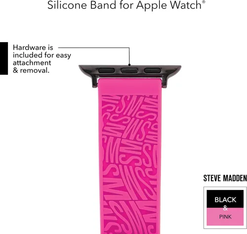 Vista 6 de Steve Madden Correa de silicona de moda para Apple Watch