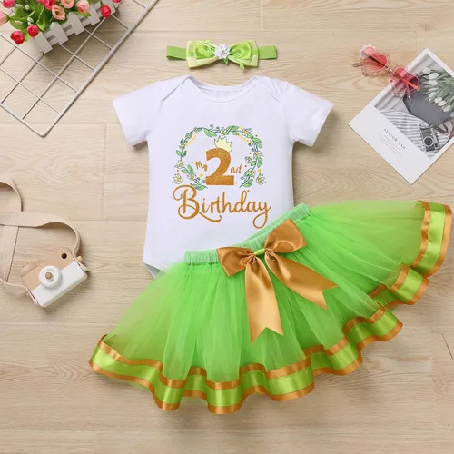 Vista 64 de ODASDO Conjunto de 3 piezas con temática de animla para bebé niña