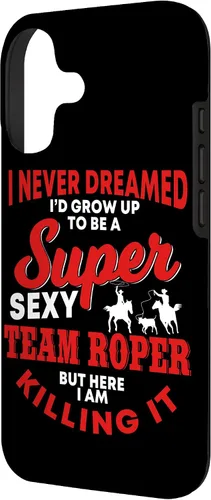 Vista 2 de Funny Team Roper Quote Rodeo Western Horse Roping Case para iPhone 17