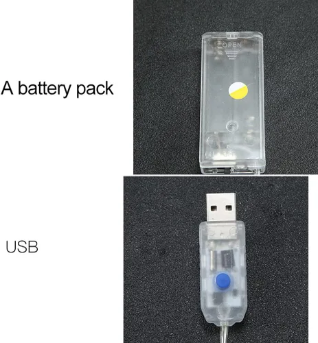 Vista 11 de Enfudid Tira de luces de Navidad con diseño de reno, 10 luces LED de color blanco cálido, funciona con USB, decoraciones de Navidad para regalos