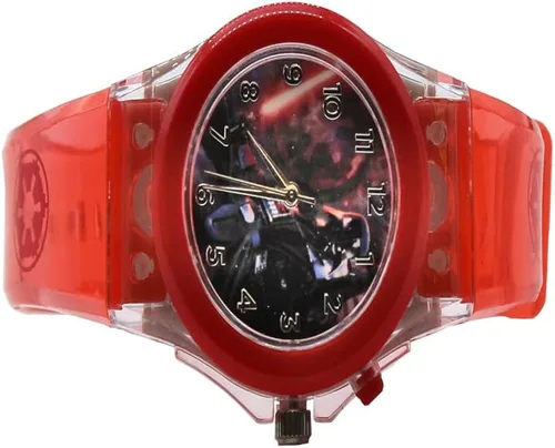 Vista 2 de Star Wars - Reloj de cuarzo de plástico y silicona, color rojo (modelo DAR3653)