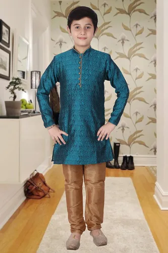 Vista 5 de Pro-Ethic Style Developer Juego de Kurta de seda para niños Ropa tradicional india 1 a 16 años Paquete de 1 (S-106)