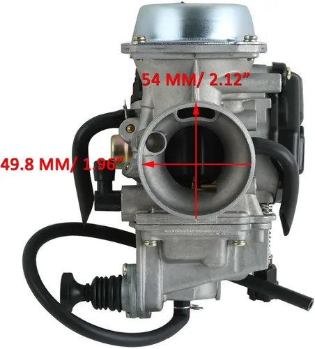 Vista 3 de Para Honda Rancher 350 TRX350TE TRX350TM TRX350FM 2000-2006 ATV Carburador Carb, con cable del acelerador y bujía y filtro de combustible