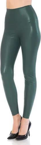 Vista 31 de Leggings Depot - Leggings de piel sintética para mujer, de cintura alta, elásticos Yoga-cactus y llama de 5