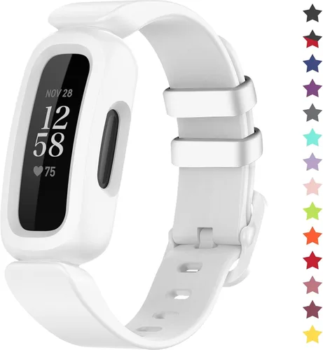 Vista 21 de Correas compatibles con Fitbit Ace 3, silicona suave, impermeable, accesorios de pulsera de reloj deportivo, correa de repuesto para Fitbit Ace 3
