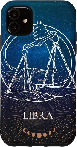 Vista 6 de Estuche para iPhone 12 mini Libra signo del zodiaco Astrología Amante Regalos de cumpleaños SHSN
