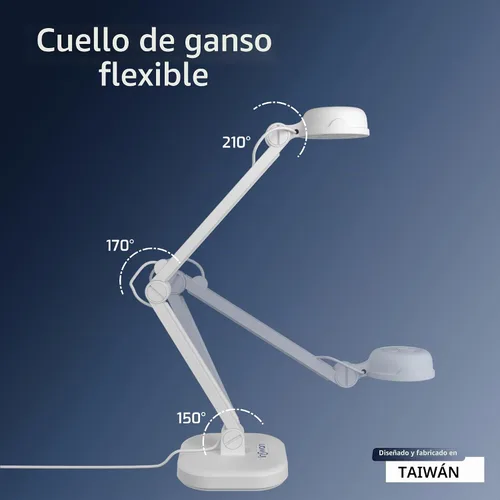 Vista 5 de Cámara de documentos USB INSWAN INS-1 — 8MP Ultra HD, enfoque automático, LED, micrófono incorporado, compatible con Windows, Mac, iPad, Chromebook