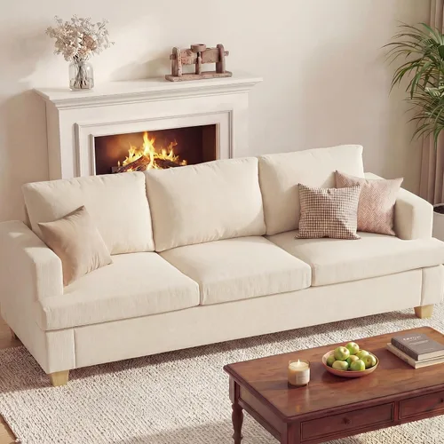 Vista 15 de Apicizon Cloud Couches Juegos de Muebles para Sala de Estar, Juego de Sofá Loveseat de 2 Plazas y Sofá de 3 Plazas para Dormitorio, Cómodo Sofá Cama
