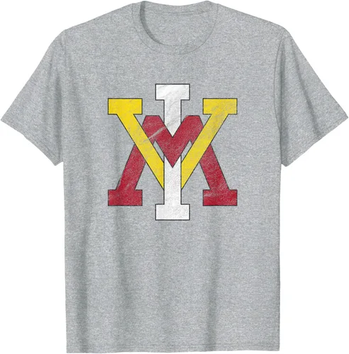 Vista 6 de Virginia Military Institute Camiseta VMI Keydets Distressed Primary, Negro