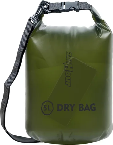 Vista 13 de Bolsa impermeable de almacenamiento transparente con tapa enrollable - Bolsa seca de 2 l/5 l/10 l/20 l, adecuada para viajes, natación, kayak Blanco