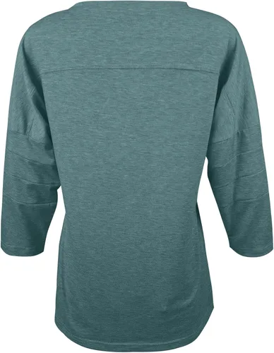 Vista 5 de Dailiup Camisetas casuales de manga 34 para mujer, holgadas, cuello redondo, lindas, blusas básicas