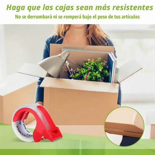 Vista 6 de KAMOTA Cinta de embalaje, 36 rollos de cinta de embalaje transparente resistente para embalaje de envío, sellado en movimiento, 1.88 pulgadas