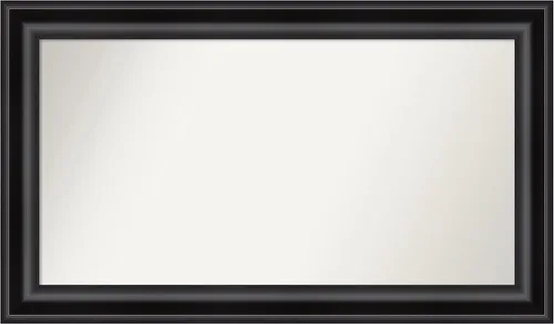 Vista 625 de Amanti Art Espejo personalizado, espejo de baño negro puente, espejo de pared o espejo de tocador de baño sobre el fregadero (26 x 26 pulgadas)