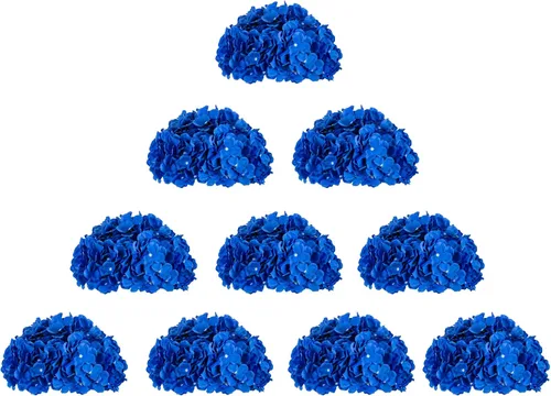 Vista 12 de BLOSMON Hydrangea Artificial Flowers Ball Centerpieces for Wedding, 6 Pcs Borgoña