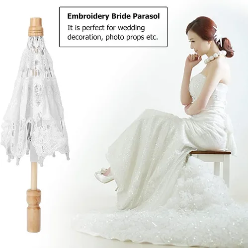 Vista 5 de Paraguas de encaje negro, sombrilla plegable de encaje hecho a mano, para boda, novia, para mujeres, decoración de fiesta, baile y fotografía