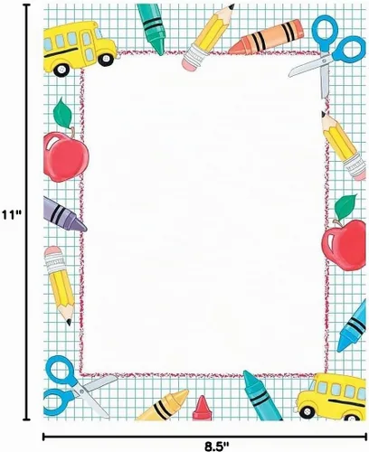 Vista 2 de Great Papers! Escuela Stuff membrete, 80 unidades, 8.5 x 11 pulgadas (2013195)
