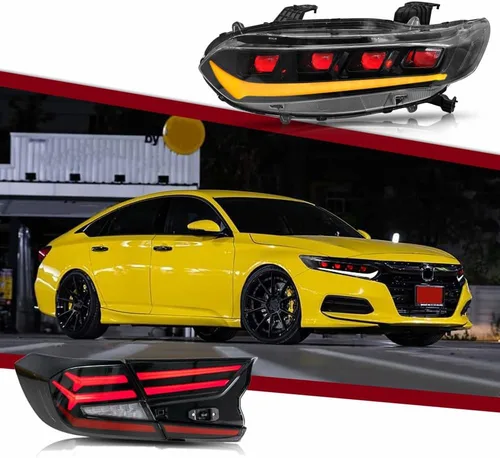 Vista 12 de T T-ABC Nuevas luces compatibles con Honda Accord 2018-2025, LX EX EXL Sport Touring Hybrid Faro delantero delantero de 10ª generación Accesorios