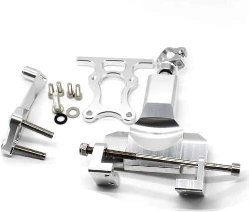 Vista 6 de FXCNC Racing motocicleta CNC amortiguador de dirección estabilizador amortiguador de montaje kit compatible con MT07 FZ07 MT-07 FZ-07 2014-2019