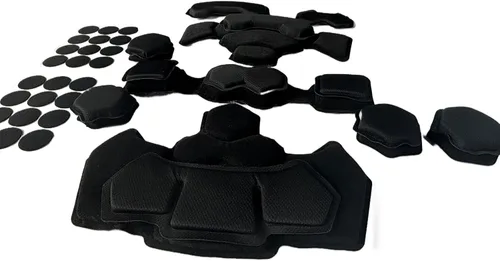 Vista 3 de Almohadillas tácticas para casco, universal Airsoft para exteriores, repuesto interno de espuma viscoelástica, kit de acolchado para casco