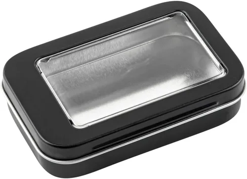 Vista 12 de Restaurantware RW Base - Recipientes rectangulares de lata de 4.5 onzas, 100 cajas de lata duraderas con tapas, tapas transparentes para ventana