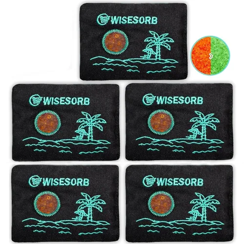 Vista 16 de Wisesorb 2 paquetes de desecantes recargables de 17.64 oz, deshumidificador reutilizable para automóvil, paquetes de gel de sílice reactivado por