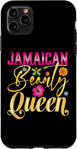 Vista 13 de iPhone 16 Jamaican Beauty Queen Jamaica Flag Jamaica Girl Souvenir Case