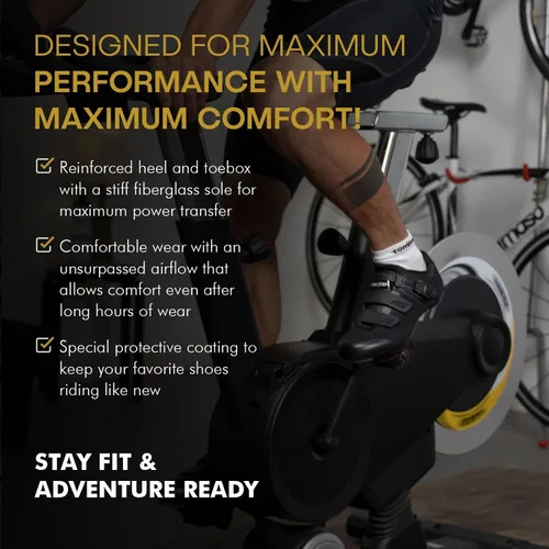Vista 4 de Tommaso Montagna - Zapatos de ciclismo de montaña para hombre, zapatos de ciclismo de interior para hombre, zapatos de ciclismo de grava compatibles