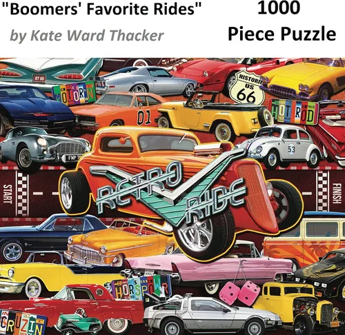 Vista 2 de Rompecabezas de 1000 piezas de 24 x 30 pies de los paseos favoritos de los boomers de Steve Smith