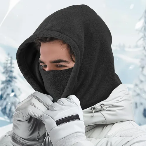 Vista 9 de Joyoldelf Máscara de esquí para hombres y mujeres, pasamontañas, máscara facial completa de invierno, máscara deportiva transpirable