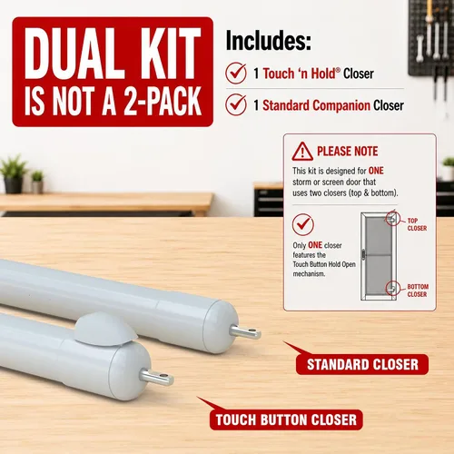 Vista 2 de Touch 'n Hold Smooth – Sistema cierra puertas, juego doble