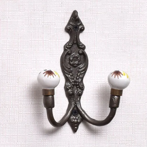 Vista 22 de Indian Shelf Ganchos de pared para colgar abrigos, ganchos de pared bohemios negros Perchero de pared Ganchos para colgar toallas Ganchos