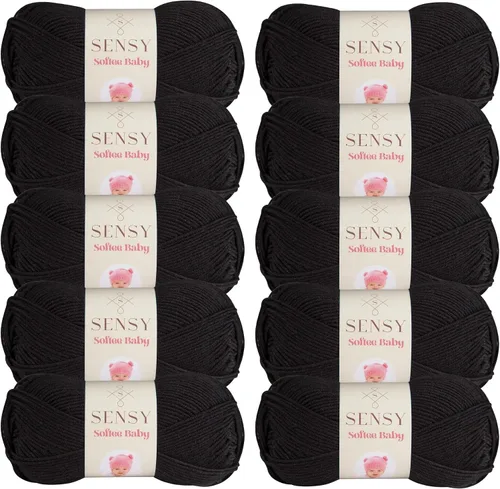 Vista 83 de Sensy Softee Hilo para Bebé, 3.5 oz, 275 yardas, Gauge 3 Light (Almendra)