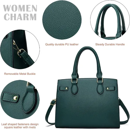 Vista 6 de Carteras y bolsos para mujer, bolso de mano de moda con asa superior