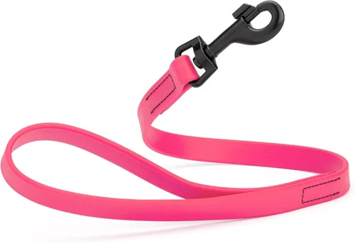Vista 68 de Dogline Biothane - Correa impermeable para perro, tejido de nailon con revestimiento fuerte, con herrajes negros, a prueba de olores, fácil