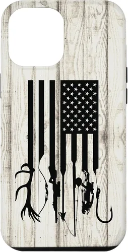 Vista 25 de iPhone 16 Blanco Rústico Pesca Y Caza Pistola Ballesta USA America Case