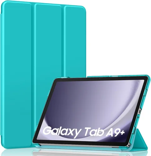 Vista 37 de MoKo para Galaxy Tab A9 Plus/A9+ Funda de 11 pulgadas 2023, funda de PC delgada con soporte y parte trasera translúcida para Galaxy Tab A9 Plus