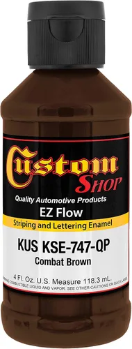 Vista 31 de Custom Shop KSE755-QP - Pintura esmaltada EZ Flow a rayas y letras de oro 23K, 4 onzas
