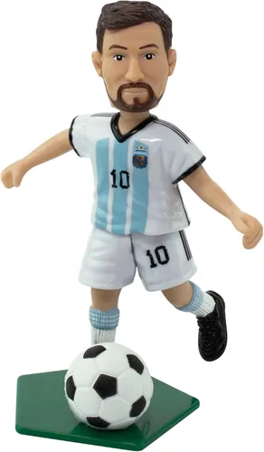 Vista 5 de Maccabi Figura de acción oficial de fútbol del equipo nacional argentino de Lionel Messi, 4.5 pulgadas de alto x 3.5 pulgadas de ancho x 1.5
